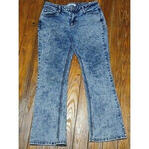 est 1946 denim jeans  Acid washed jeans 6P Curvy Bootcut cross embroidery pocket